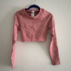 Pink/red GymShark top